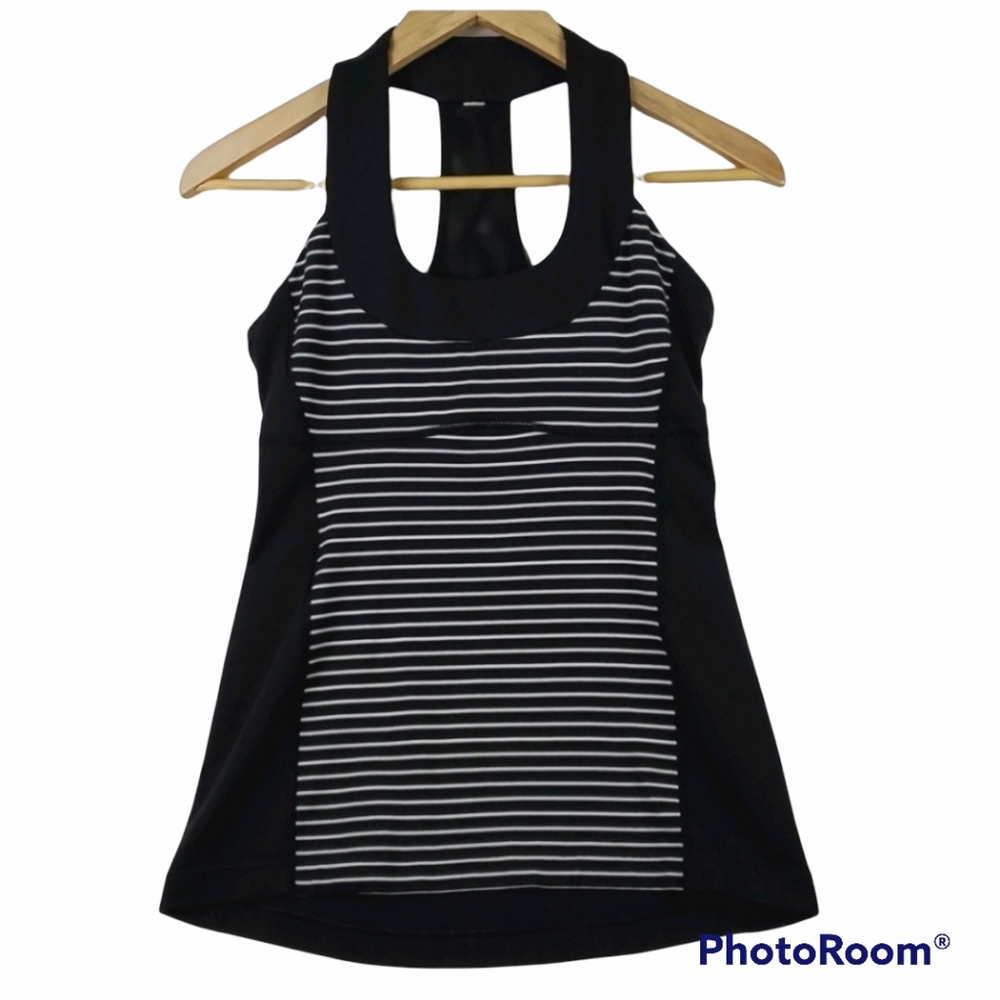 Lululemon Racerback Tank *Luon Parallel Stripe 6